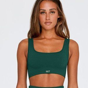 COPY - Set Active Sculptflex box top sports bra in mojito size small